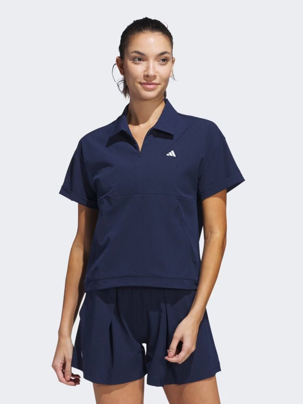 NWT New Adidas Go-To Short Sleeve Layer Sweatshirt In Collegiate Navy Size XL